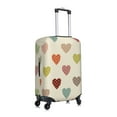 thumbnail image 3 of Fotbe Heart Polka Dot Luggage Cover Protector,Suitcase Protector,Scratch and Dirt Resistant,Fits 18-32 Inch Luggage-Large, 3 of 9