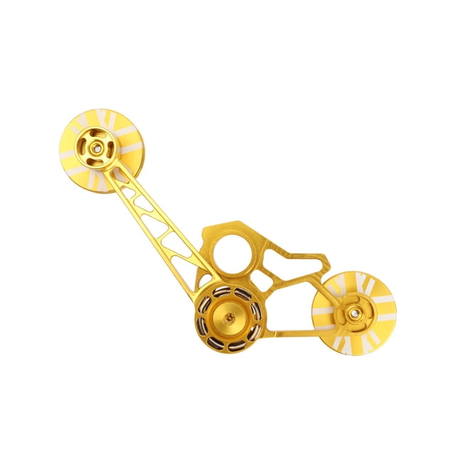Greeniant Desviador trasero plegable Estabilizador de cadena impermeable Prensador a prueba de humedad Buena elasticidad Tensor de cadena de alta Ciclismo Oro Greeniant OD024304-04