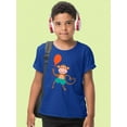 thumbnail image 2 of Monkey With A Balloon T-Shirt Juniors -Image by Shutterstock,  x-Large, 2 of 4