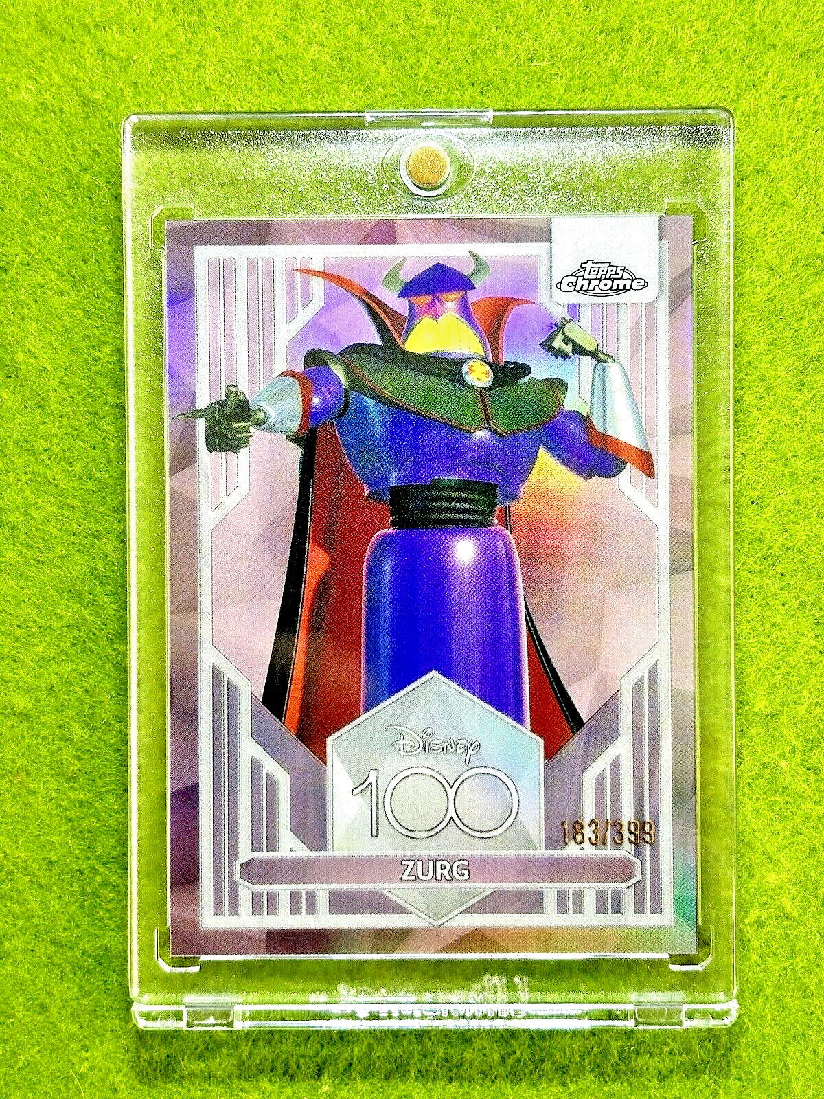 ZURG Disney 100 PINK REFRACTOR #/399 Toy Story 2 CARD 2023 Topps Chrome LORCANA