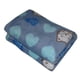 thumbnail image 5 of Manta de franela supersuave, cojín y colchoneta para dormir Forma de corazón azul, 5 of 5