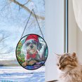 thumbnail image 4 of Standard Schnauzer Dog Ornament Christmas 2025 - Standard Schnauzer Dog Stained Glass SunCatcher Christmas Decorations, Dog Christmas Gifts for Family, 4 of 4