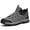 Gray, variant on LASUDRAA Mens Durable Hiking Boots Breathable Non-Slip Mountain Trekking Footwear