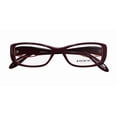 thumbnail image 2 of NEW KOALI 7201K WOMENS/LADIES DESIGNER FULL-RIM PLUM / RED FRAME DEMO LENSES 52-15-135 EYEGLASSES/EYEWEAR, 2 of 9