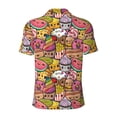 thumbnail image 4 of Rocae Fruit-Flavored Ice-Cream for Men's Short Sleeve Polo Shirt, Quick Drying Performance Moisture Wicking Sports Men's Golf Shirt 3X-Large, 4 of 9