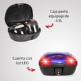 thumbnail image 2 of Kit Caja portaequipaje moto Kinlley Azul + 2 cascos Bola 8, 2 of 4