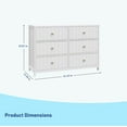 Graco Teddi 6 Drawer Nursery Double Dresser, White - Walmart.com