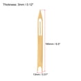 thumbnail image 2 of Unique Bargains 4# Bamboo Netting Needle Shuttle Fishing Net Repair Line Mending Tool, 2 of 5
