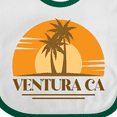 thumbnail image 4 of Inktastic Ventura California Retro Sunset Boys or Girls Baby Bib, 4 of 4