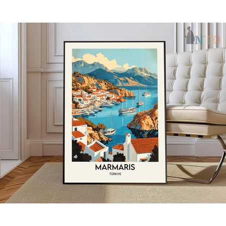 Marmaris Print, Marmaris Wall Art, Marmaris Poster, Marmaris Photo, Marmaris Poster Print, Marmaris Travel Poster, Marmaris Turkey Poster Wall Art, Modern Wall Decor, 8x12 UNFRAMED