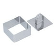 thumbnail image 2 of Cake Ring, Safe Convinient Stainless Steel Dessert Rings Practical  For Baking Tool For Home For Bakery For Salads Pastries Making Square: 4x8cm, 2 of 8