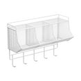 thumbnail image 3 of Soporte para jengibre para cocina, organizador de cocina, estante de pared, decoración, cesta de almacenamiento colgante para lavandería, despen blanco, 3 of 9