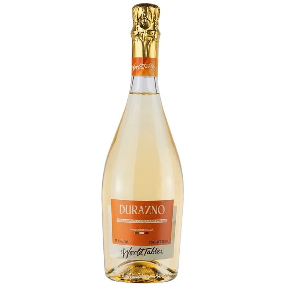 Vino Blanco World Table Espumoso Durazno 750 ml