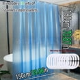 thumbnail image 5 of The 3D blue, clear and high-end bathroom partition curtain is easy to clean. The dreamy ocean color is highly recommended, 5 of 7