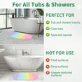 thumbnail image 6 of Unique Bargains Bath Mat Silicone Non Slip Bathtub Mat Bath Mats for Bathroom Machine Washable Shower Mat with Suction Cups Pressable Bubble Light Rainbow Color, 6 of 7