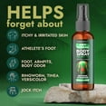 thumbnail image 2 of Body Spray with Tea Tree Oil | Fast-Absorbing Antifungal Treatment for Jock Itch, Athlete’s Foot, Ringworm & Nail Fungus | Soothes Itching, Burning & Scaling | Relieves Irritated Skin | 120ml, 2 of 7