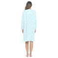 thumbnail image 4 of Casual Nights Women's Long Sleeve Micro Fleece Cozy Floral Night Gown, 4 of 5