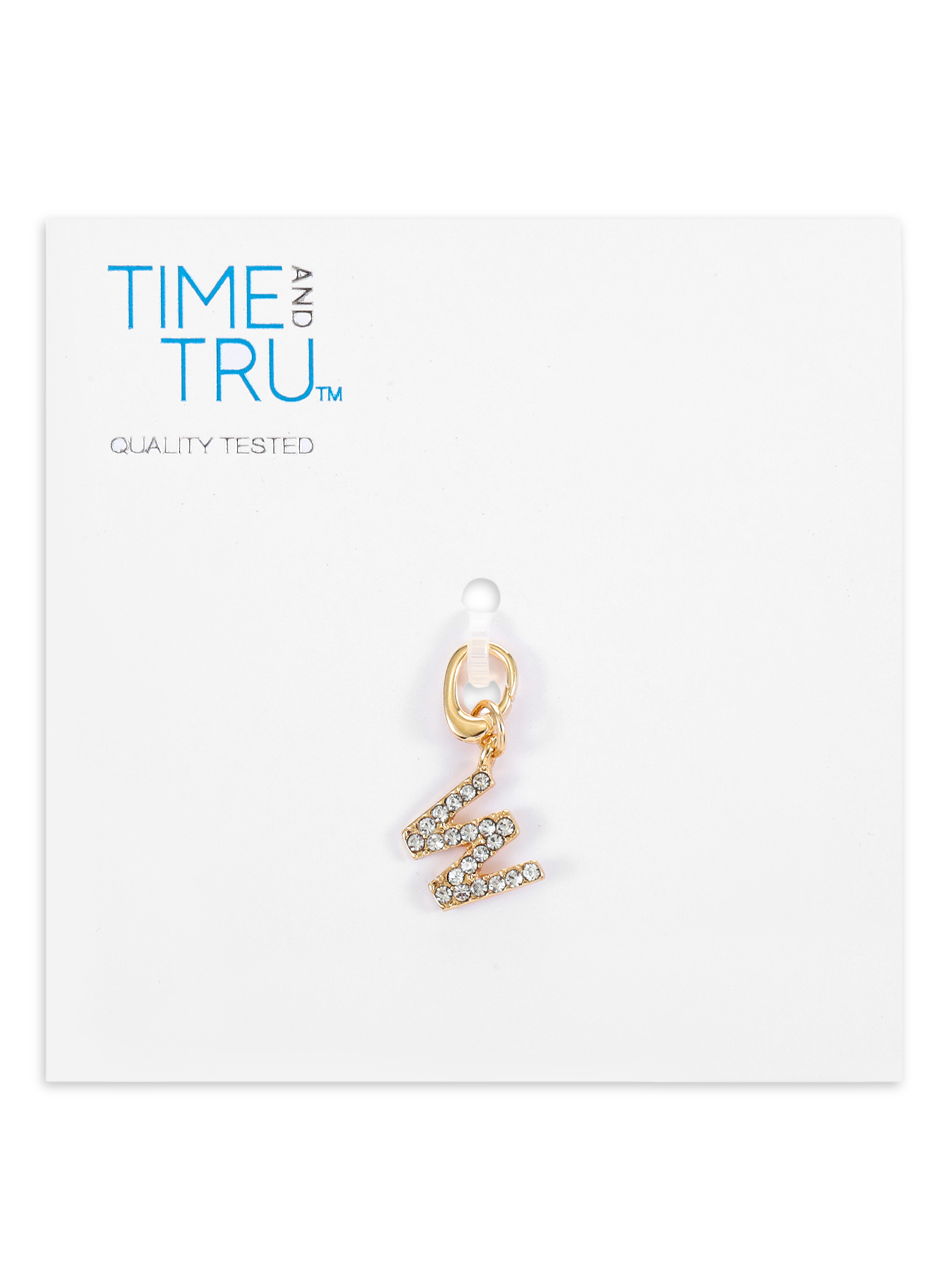 Time and Tru Women's Goldtone Initial Letter Charm, 1 Piece