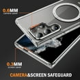 thumbnail image 3 of Dteck Magnetic for Samsung Galaxy S24 Ultra Case Electroplated TPU Frame Compatible with MagSafe Hard PC Clear Back Shockproof Phone Cover for Samsung Galaxy S24 Ultra,Clear, 3 of 8
