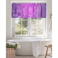 thumbnail image 4 of Halloween Spiders Valances for Windows Spiders Web Purple Vintage Decoration Valance Rod Pocket Light Filtering Short Window Treatments Curtains for Kitchen Bathroom Living Room Bedroom, 54 x 18 Inch, 4 of 7