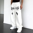 thumbnail image 2 of XINPING Men's Pants Athletic Fit Classic Casual Pants Elastic Waist Active Athletic Workout Pants with Pockets, 2 of 5