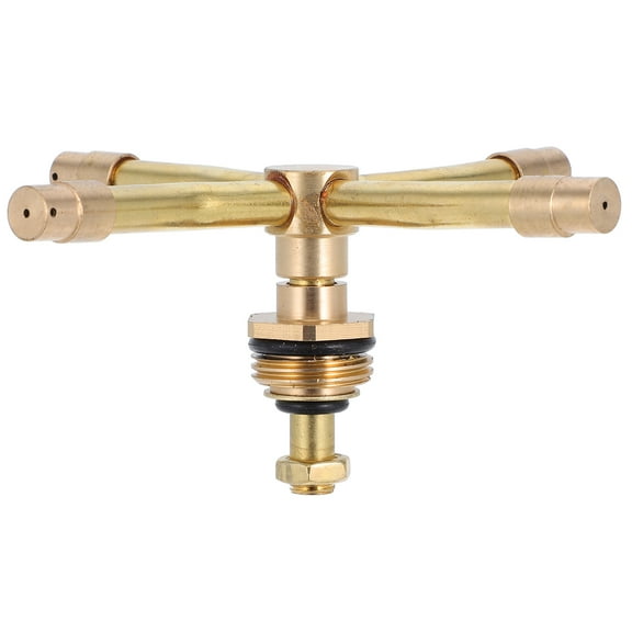 ULTNICE Copper Lawn Sprinkler Automatic Watering System Golden Color for Lawn 1Pcs