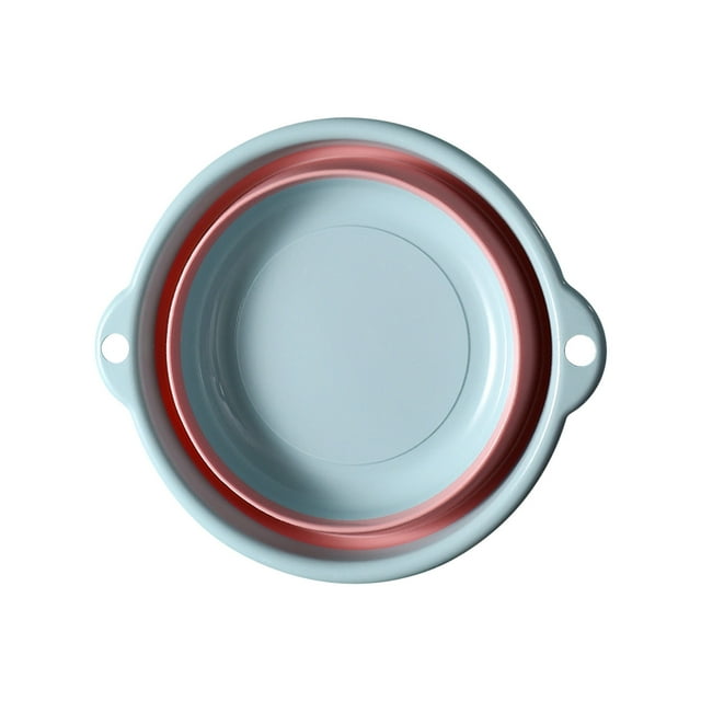Lavabo Plegable Multiusos con Asa | Tina Plegable de Plástico TPR para Lavado Portátil para Camping, Cocina, Frutas, Verduras | Fácil Limpieza | 3 Tamaños | Almacenamiento que Ahorra Espacio