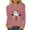 Purple, variant on Miqool Womens Tops Cute Festival Fall Shirts Halloween Long Sleeve Pumpkin T-Shirts Casual Thanksgiving Graphic Tee Tops