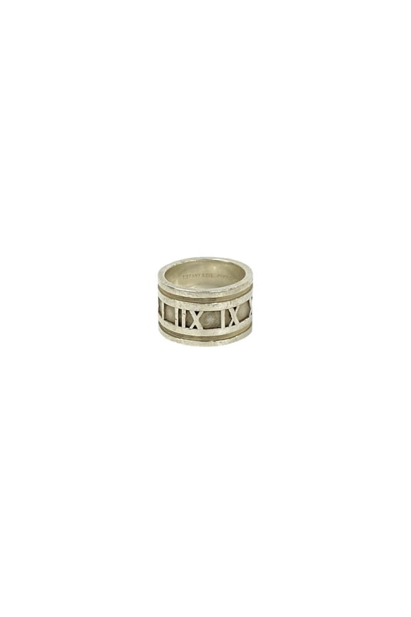 Pre-Owned TIFFANY&Co. Tiffany Vintage Atlas Wide Ring 925 Sterling Silver Accessory for Women...