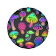 thumbnail image 2 of Kll Bright Mushrooms Tire Cover,Universal Wheel Tire Cover For Trailer, Rv, Suv, Truck,Camper And Many Vehicle,(15 Inch), 2 of 8