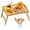 Breakfast Tray + Wood Spoon, variant on Bambloom Bed Tray Table with Foldable Legs,Bamboo Breakfast Tray  for Sofa,Bed,Eating,Working,Black