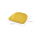 thumbnail image 3 of Horseshoe Chair Cushion Pad | Polyester Foam Filled Seat Cushion | 16.5x15.75 Inch Gray Yellow Floor & Chair Pillow | Universal for Kitchen Dining Living Room Bedroom | 1-Pack, 3 of 6