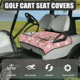 thumbnail image 3 of Yuyamidu Cute Ghost Dog Golf Cart Seat Covers Club Car, Pink Christmas Club Car Seat Blanket with Shortage Pockets, Snowflake Golf Cart Seat Towel Blanket Club Car Accessories for 2 Passenger Seat, 3 of 7