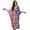 Blue and Red - American Flag Dog Paw, variant on Kaftan Dresses for Women Jamaican Flag Leopard Print V Neck Summer Swimsuit Cover up Beach Caftan for Bathing Suit Plus Size Batwing Sleeve Beach Coverups