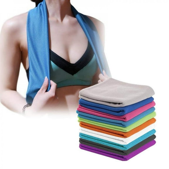 Baozhu Summer Cooling Ice Towels Microfiber Yoga Cool Thin Towel Outdoor Sport Scarf Gym Wear Icing Sweat Band Top Sports Towel