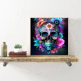 thumbnail image 4 of Pintura de diamante 5D DIY Kit de calavera de taladro redondo completo Artesanía de decoración del hogar (B6794), 4 of 9