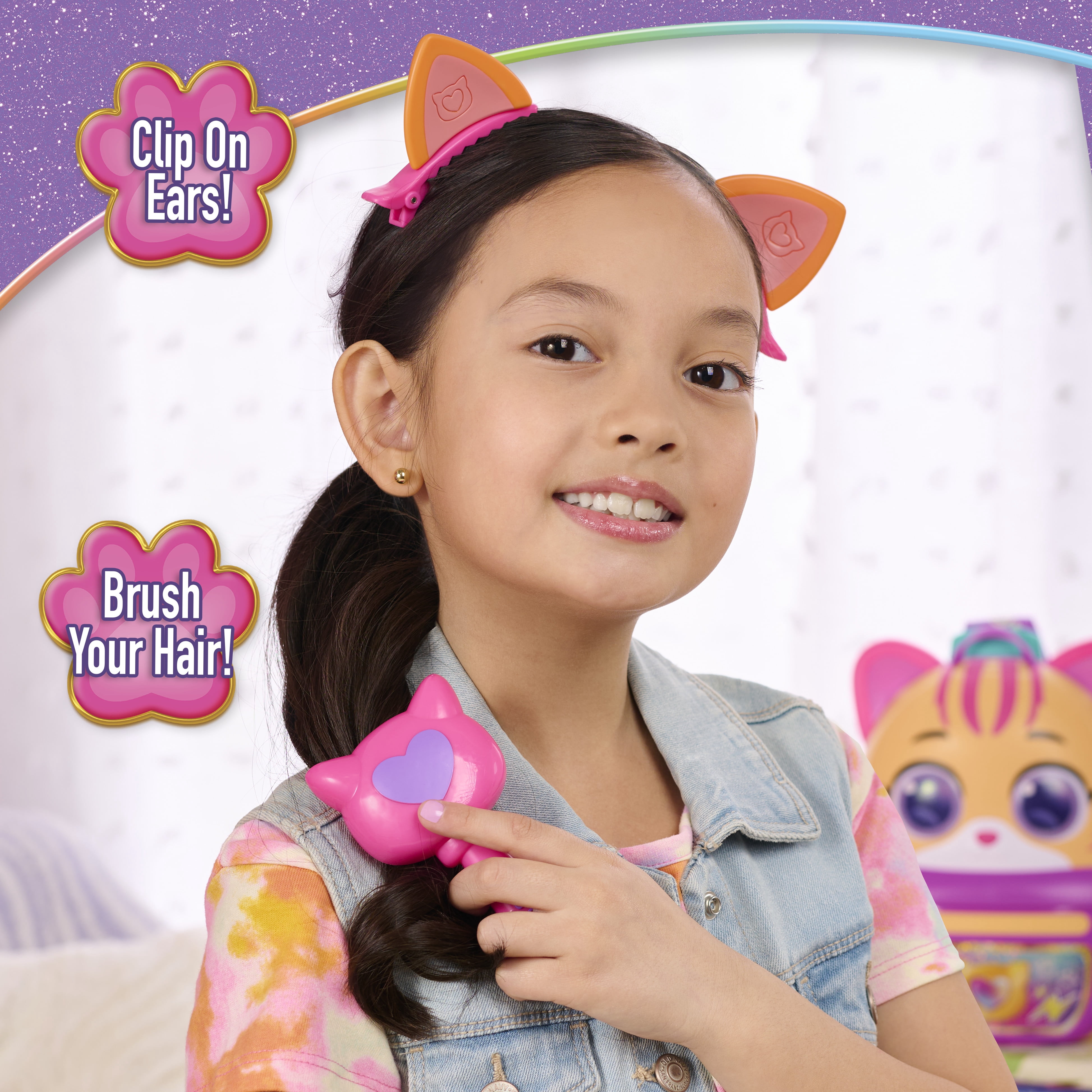 Disney Jr. SuperKitties Su-Purr Backpack Set with Lights & Sounds, 7-pieces, Kids Ages 3 and up