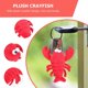 thumbnail image 4 of 2pcs Cartoon Plush Cray Key Chain Chic Phone Bag Pendant Car Key Hanging Ornament, 4 of 4