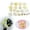 White, variant on Small Silk Daisy Flower Heads, 20-Pack 1.1 to 3.9 Inch Faux Floral Blooms, for Hair Clip Headband Jewelry Craft Making, bldnkj