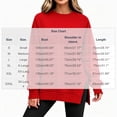 thumbnail image 3 of Enjoytime Womens Sweatshirt Crew Neck Side Split Pullover Tops Fall Winter Casual Plus Size Long Sleeve Sweatshirts, 3 of 8