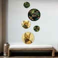 thumbnail image 3 of Designart "Yellow Wildcat Cartoon I" Animals Cat Metal Wall Art Set of 5 Piece, 3 of 5