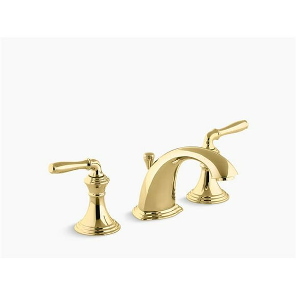 Kohler K-394-4-PB Devonshire Widespread Bathroom Sink Faucet - Vibrant Polished Brass
