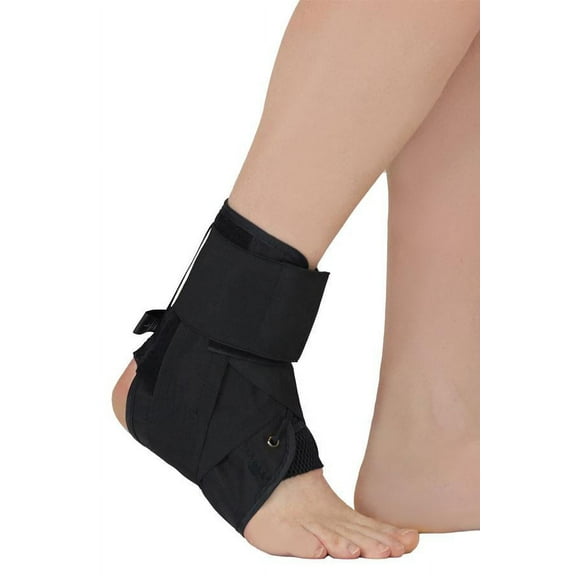 Lace Up Ankle Brace Adjustable Support Quick Lace Up Inversion/Reversion Control Adjustable Figure 8 Straps Universal