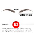 thumbnail image 2 of False Eyebrows Clicling Human Hair Artificial Real Hair Handmade Crochet False Brows Invisible Realistic Natural Fake Eyebrows(Black), 2 of 5