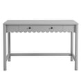 thumbnail image 2 of Modway Emmeline 1-Drawer Scallop Writing Desk in Light Gray, 2 of 9