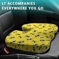 thumbnail image 4 of Premium Bee Pattern Memory Foam Seat Cushion Ergonomic Chair Pad for Office Chair, Car, Airplane & Bleachers Sciatica, Tailbone Hip & Back Pain Relief - Chair Cushion for Long Office Workers., 4 of 5