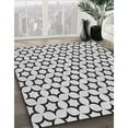 thumbnail image 2 of Ahgly Company Indoor Round Patterned Ash Gray Area Rugs, 6' Round, 2 of 6