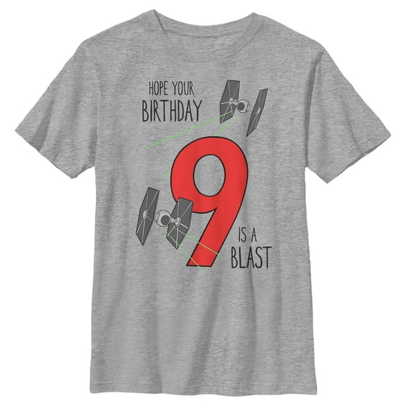 Boy's Star Wars TIE Fighter 9th Birthday Blast Graphic T-Shirt