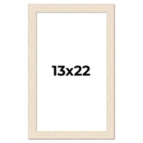 13x22 Frame White Real Wood Picture Frame Width 1.5 inches | Interior Frame Depth 0.5 inches | Barn