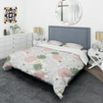 thumbnail image 3 of Designart 'Pineappple On Tropical Leaves' Mid-Century Modern Duvet Cover Set, 3 of 4